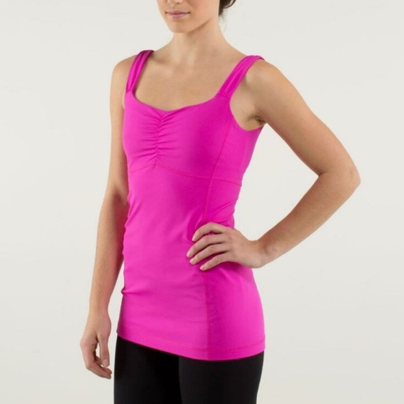 LULULEMON Aria Tank Raspberry Size 8 - Picture 1 of 10
